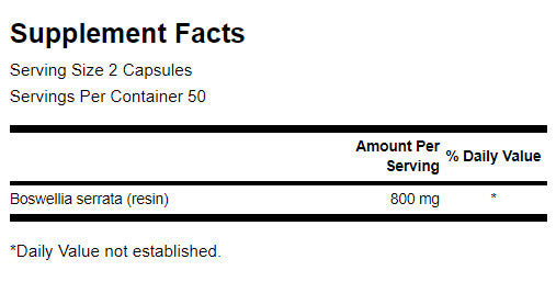 Boswellia 400 mg - 100 capsules - Nutra Best Europe