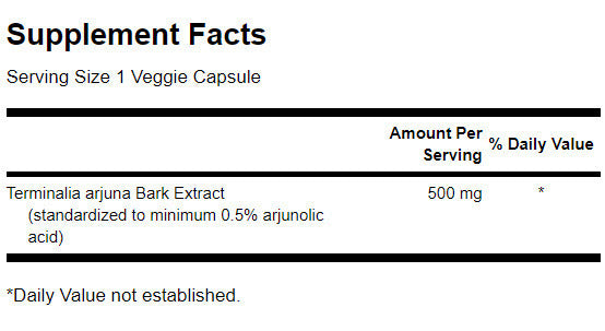 Arjuna 500 mg - 60 capsules - Nutra Best Europe