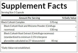 Black Cohosh (Standardized) 550 mg - 120 capsules - Nutra Best Europe