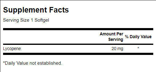 Lycopene 20 mg - 60 Gel capsules - Nutra Best Europe