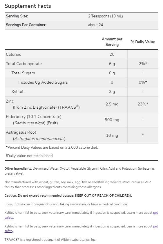 Elderberry Liquid for Kids - 237 ml - Nutra Best Europe