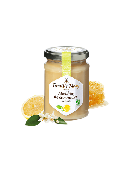 Organic lemon tree honey - Miel bio de citronnier de Sicile, 230 g - Nutra Best Europe