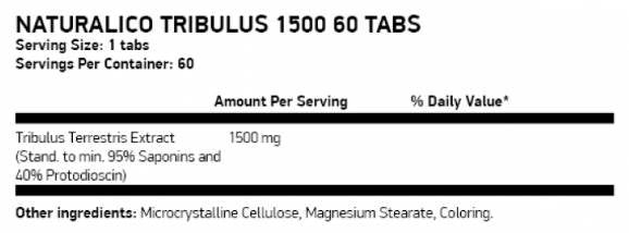 Tribulus 1500 - 60 Tablets - Nutra Best Europe