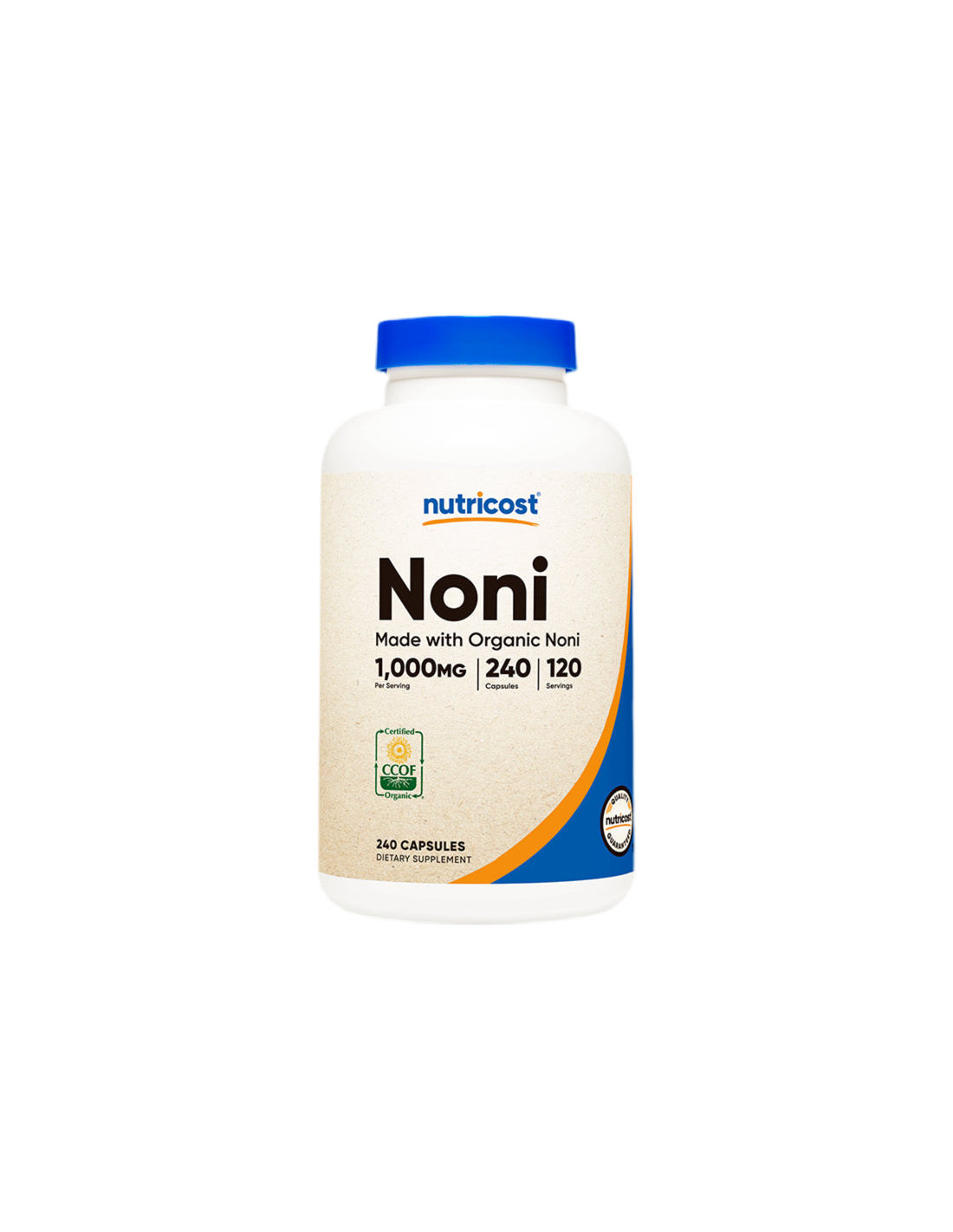 Immunity - Noni Fruit, 500 mg x 240 capsules Nutricost - Nutra Best Europe