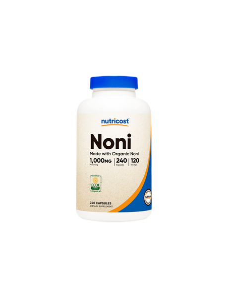 Immunity - Noni Fruit, 500 mg x 240 capsules Nutricost - Nutra Best Europe