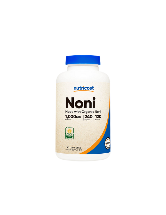 Immunity - Noni Fruit, 500 mg x 240 capsules Nutricost - Nutra Best Europe