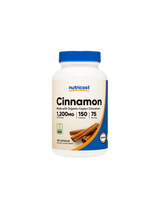 Diabetes Blood Sugar Control - Ceylon Cinnamon 150 Capsules Nutricost - Nutra Best Europe