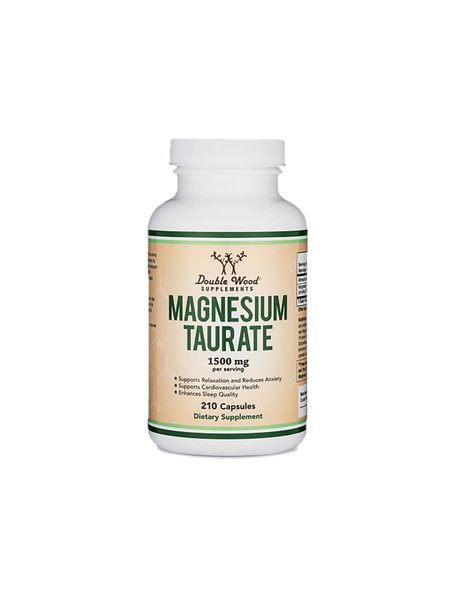 Magnesium taurate/ Magnesium taurate, 210 capsules Double Wood - Nutra Best Europe