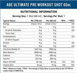ABE Shot | All Black Everything Pre-Workout - 12 x 60 ml