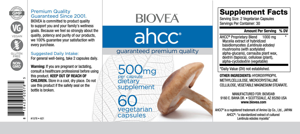 AHCC 500 mg Gomba Immunity Formula/60 Kapsz