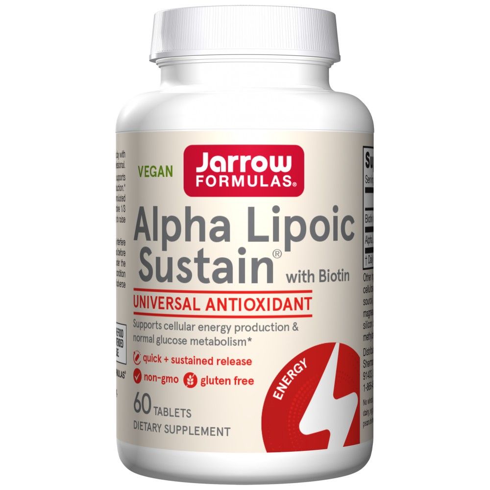 Alpha Lipoic Sustain 300 mg - 60 Tablets - Nutra Best Europe