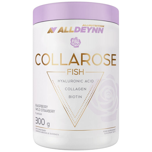 AllDeynn | CollaRose Fish - Marine Collagen with Hyaluronic Acid - 300 grams - Nutra Best Europe