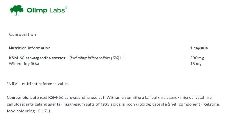 GOLD Ashwagandha KSM-66 Premium - 30 capsules - Nutra Best Europe