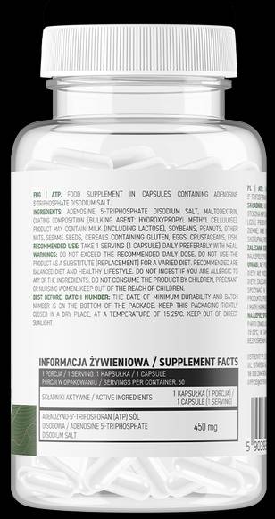 ATP 450 mg | Vege 60 kapszula