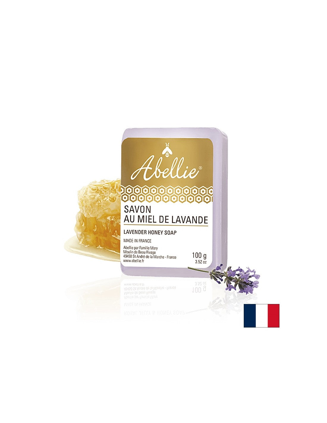 Szappan mézzel és levendulával - Abellie Savon au miel de Lavande, 100 g