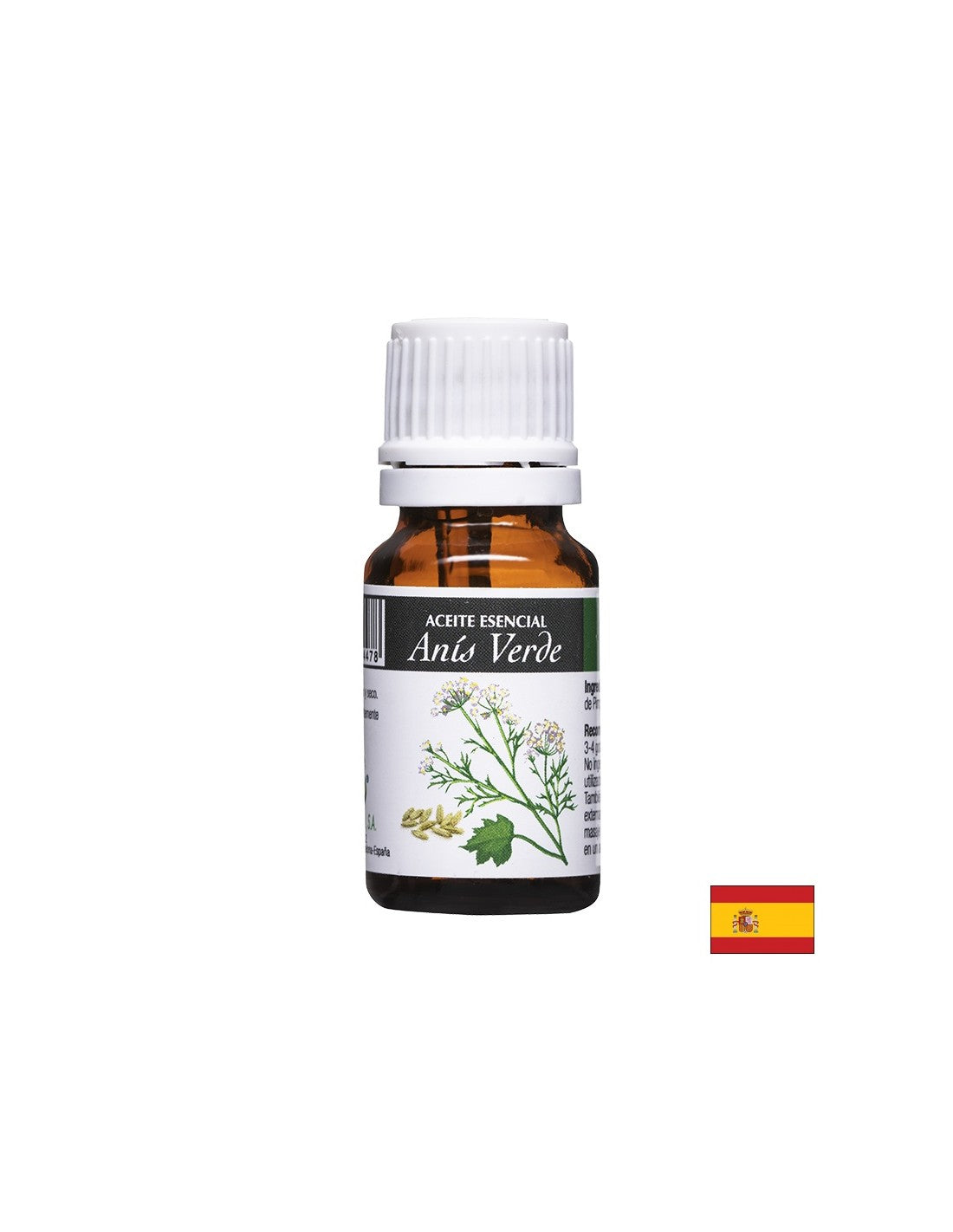 Ánizs illóolaj - légzőrendszer és idegrendszer - Aceite Esencial Anis Verde, 10 ml