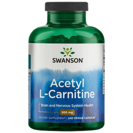 Acetyl L-Carnitine 500 mg - 240 capsules - Nutra Best Europe