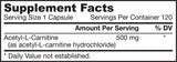 Acetil-L-karnitin 500 mg - 60 kapszula