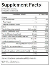 Felnőtt multivitamin gumicukor | Őszibarack, Narancs & Eper - 60 rágótabletta