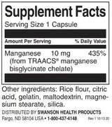 Albion kelátos mangán 10 mg - 180 kapszula