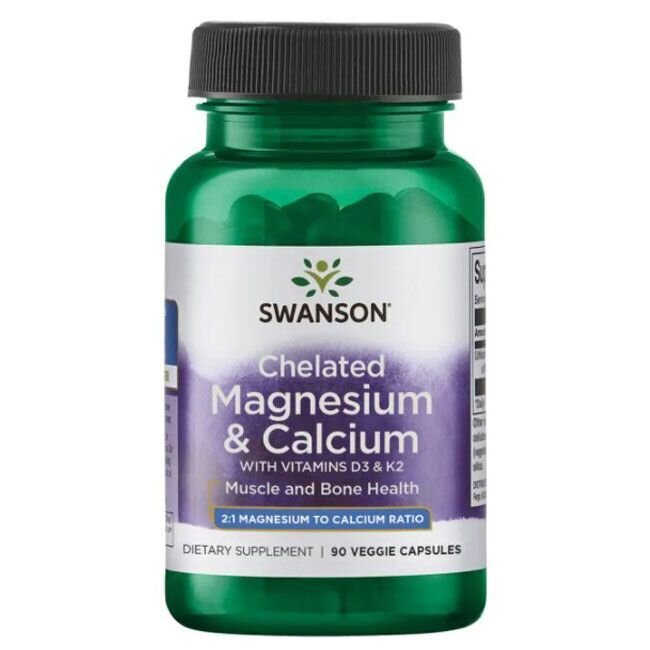 Albion Magnézium & Kalcium/D3-vitaminnal & K2 - 90 kapszula
