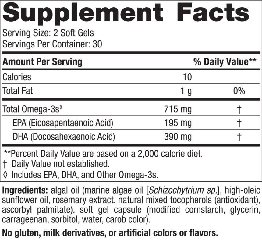 Alga Omega 715 mg - 60 gél kapszula