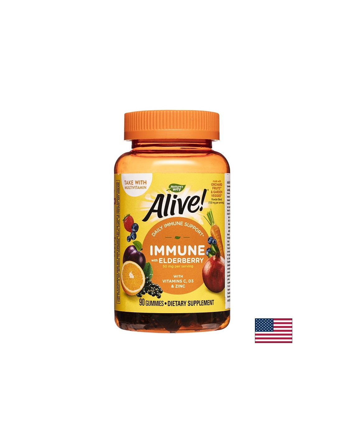 <tc>Alive</tc>! Immun gumicukrok/ <tc>Alive</tc>! Immunvédelem x 90 Nature's Way Zselés Tabletta