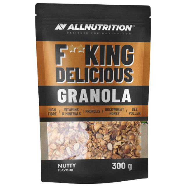 F**KING Delicious Granola | Nutty - 300 grams - Nutra Best Europe