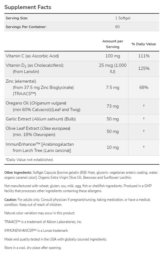 AlliBiotic CDZ™ | Szezonális immunerősítő - 60 gél kapszula