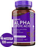 Alfa-liponsav 650 mg /120 kapszula, 120 adag/ <tc>Nutravita</tc>