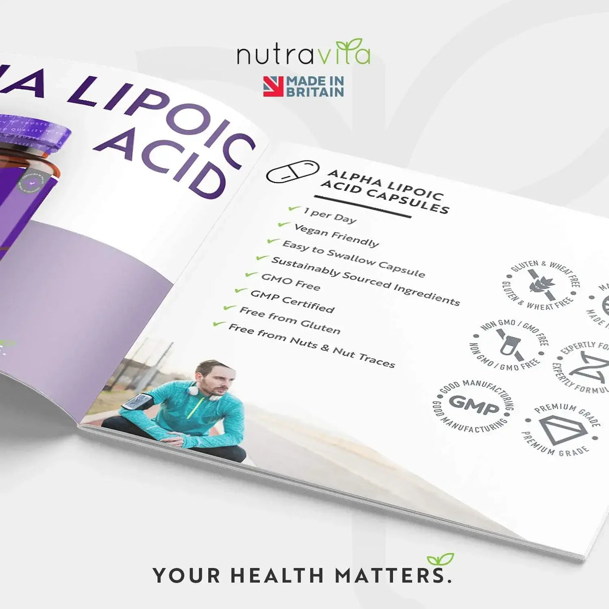 Alfa-liponsav 650 mg /120 kapszula, 120 adag/ <tc>Nutravita</tc>