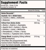 Amino Decanate Energy | hozzáadott koffeinnel - 360 gramm