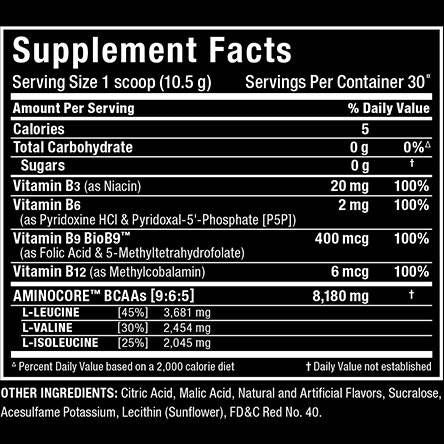 AminoCore BCAA - 315 gramm