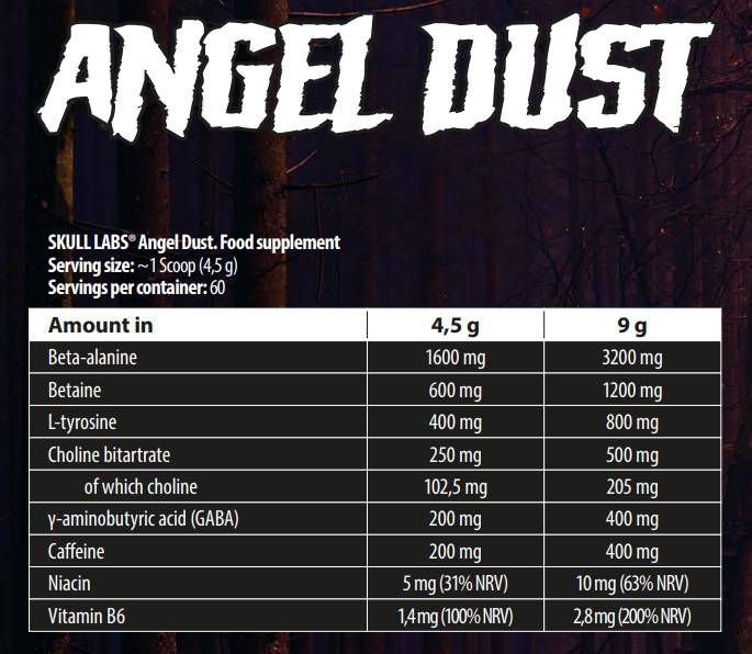 Angel Dust Pre-Workout/Next-Gen Energizer - 270 gramm