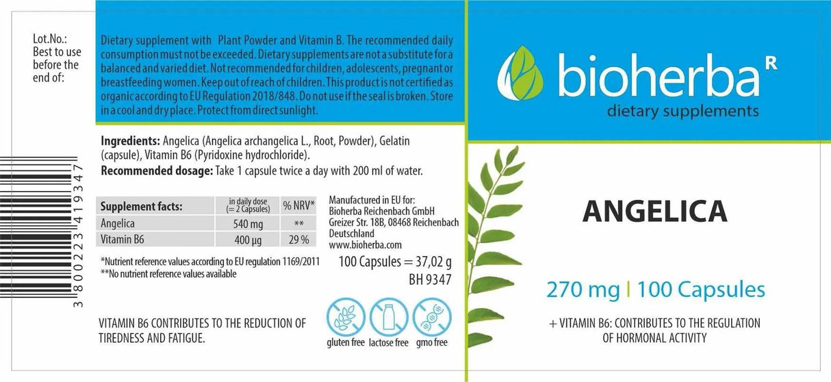 Angelica 270 mg - 100 kapszula