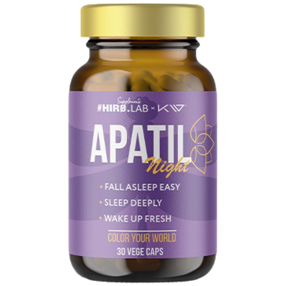 Apatil Éjszaka | L-teaninnal és macskagyökérrel & Golgotavirág - 30 kapszula
