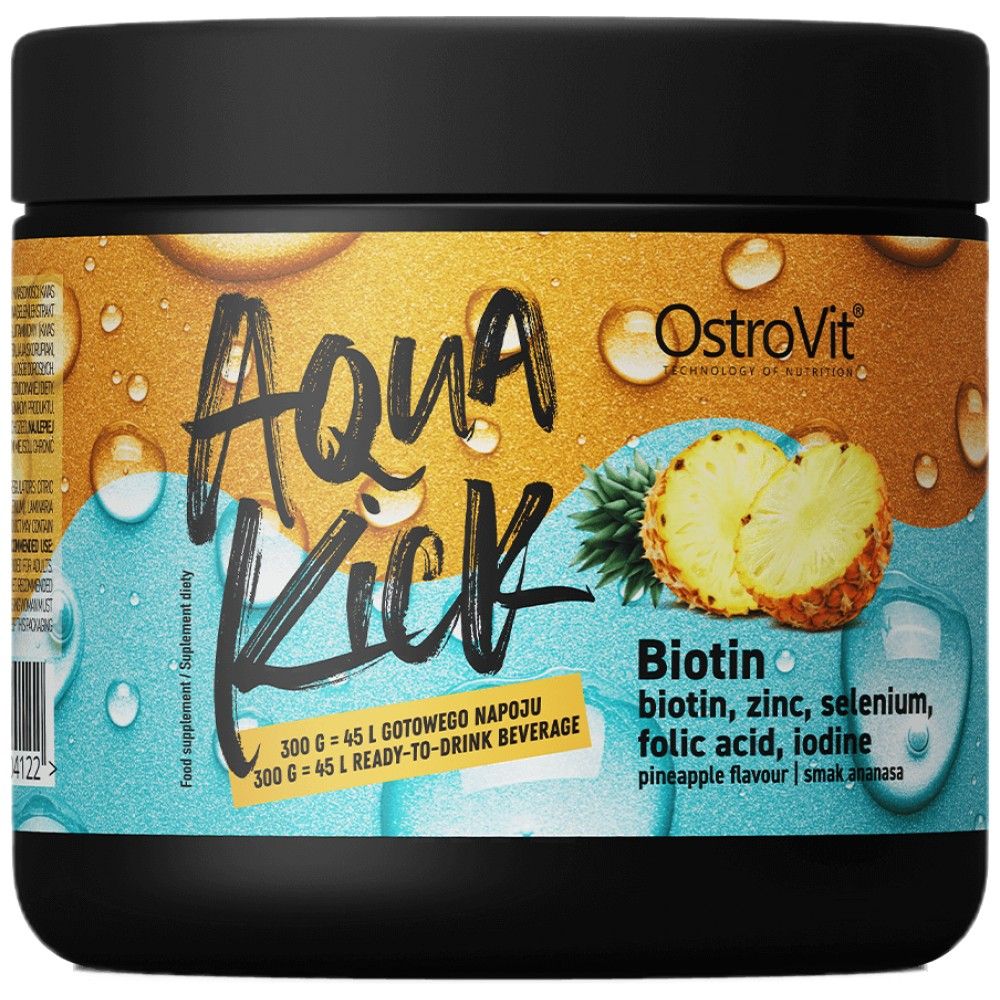 Aqua Kick/Advanced Hydration biotinnal, cinkkel, szelénnel - 300 gramm