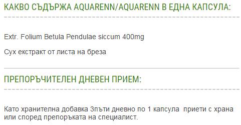 AquaRenn | Aquaren - nyírfa kivonat 400 mg - 60 kapszula