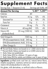 Sarkvidéki tőkehalmájolaj 1060 mg - 473 ml