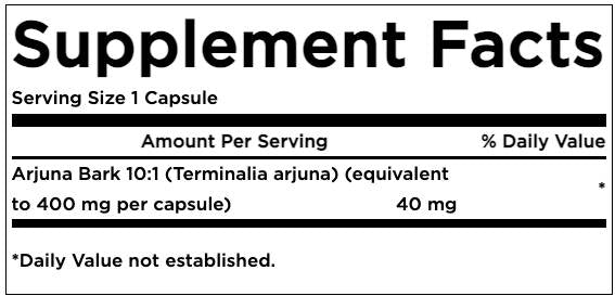 Arjuna kéreg kivonat 40 mg 60 kapszula