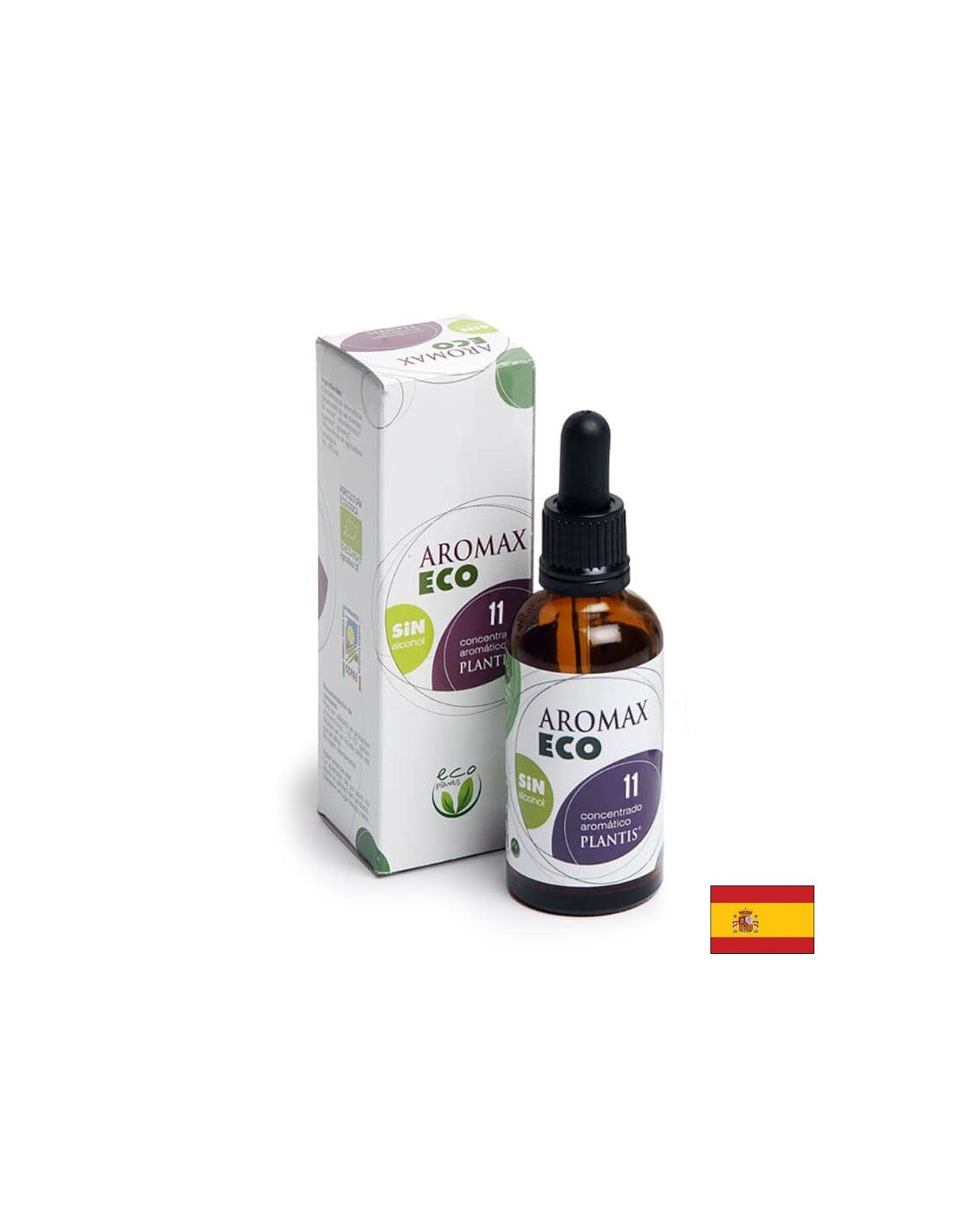 Gyógynövény tinktúra az idegrendszer számára - Aromax Eco 11 Plantis®, alkohol nélkül, 50 ml