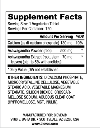 Ashwagandha 572 mg/120 tabletta