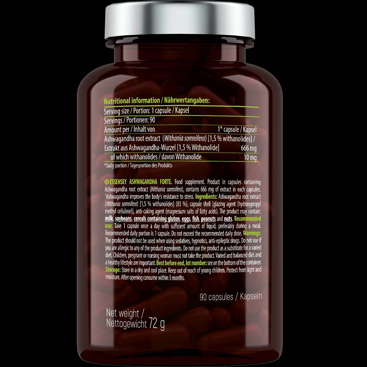 Ashwagandha Forte 666 mg - 90 kapszula