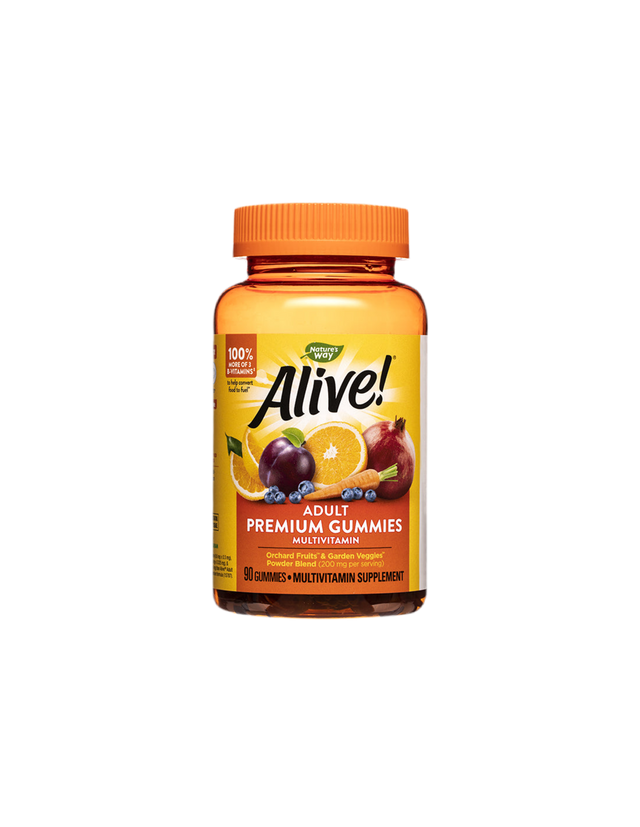 Alive! Adult Premium Gummies Multivitamin / Alive! Nature's Way Premium Multivitamin for Adults, 90 Softgels - Nutra Best Europe