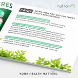 Probiotic /synbiotic/ 30 billion, 21 strains /60 capsules, 60 days/ - Nutra Best Europe