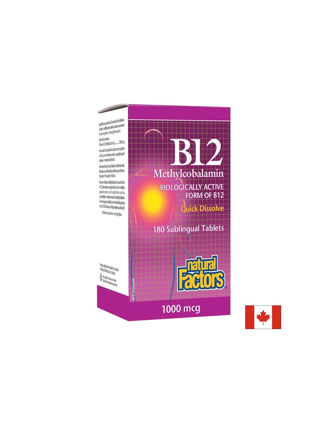 B12 metilkobalamin 1000 mcg - 180 nyelvalatti tabletta