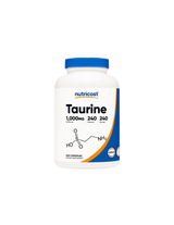 Muscle function and endurance - Taurine, 1000 mg, 240 capsules Nutricost - Nutra Best Europe