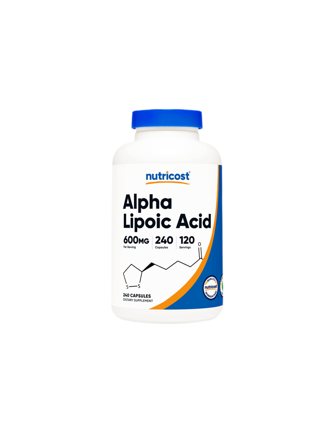 Diabetes - Alpha-Lipoic Acid, 600mg/240 Capsules Nutricost - Nutra Best Europe