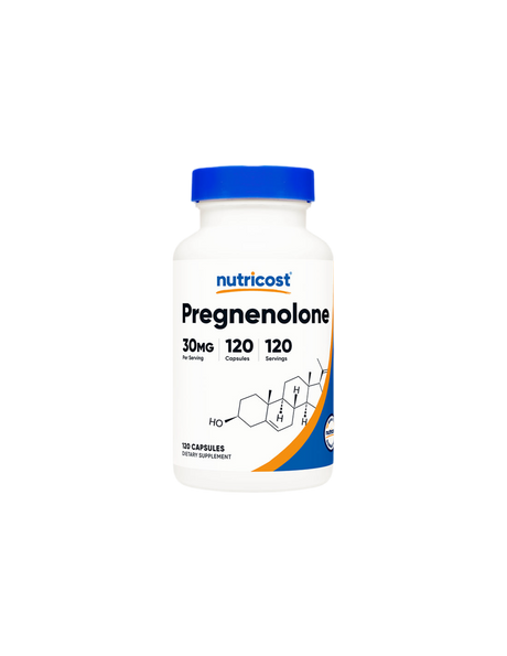 Brain Function - Pregnenolone (Pregnenolone), 30 mg x 120 capsules Nutricost - Nutra Best Europe