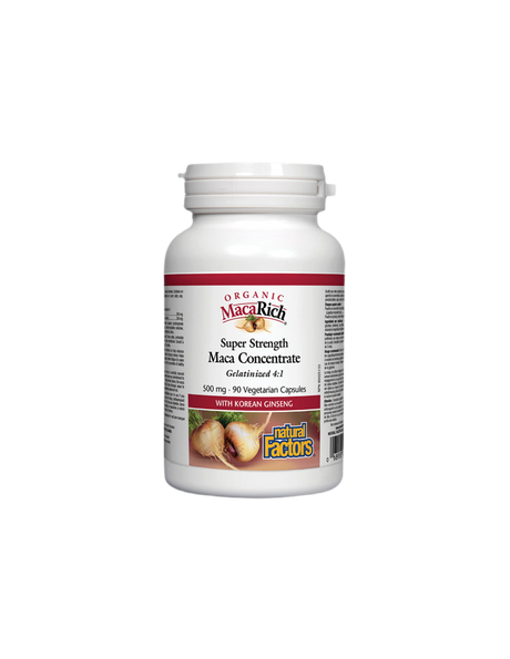 MacaRich® Organic Maca Concentrate 4:1/ Maca 500 mg x 90 capsules - Nutra Best Europe